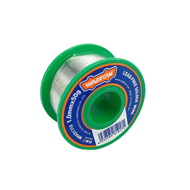 Cuộn hàn thiếc Wadfow đường kính từ 1mm - 1.5mm, trọng lượng 50g