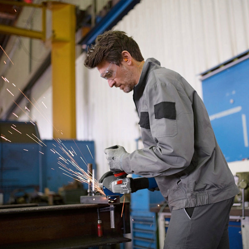 Máy mài góc Bosch GWS 14-125 S công suất 1,400W đường kính lưỡi 125mm, công tắc trượt mã số 06017D0100