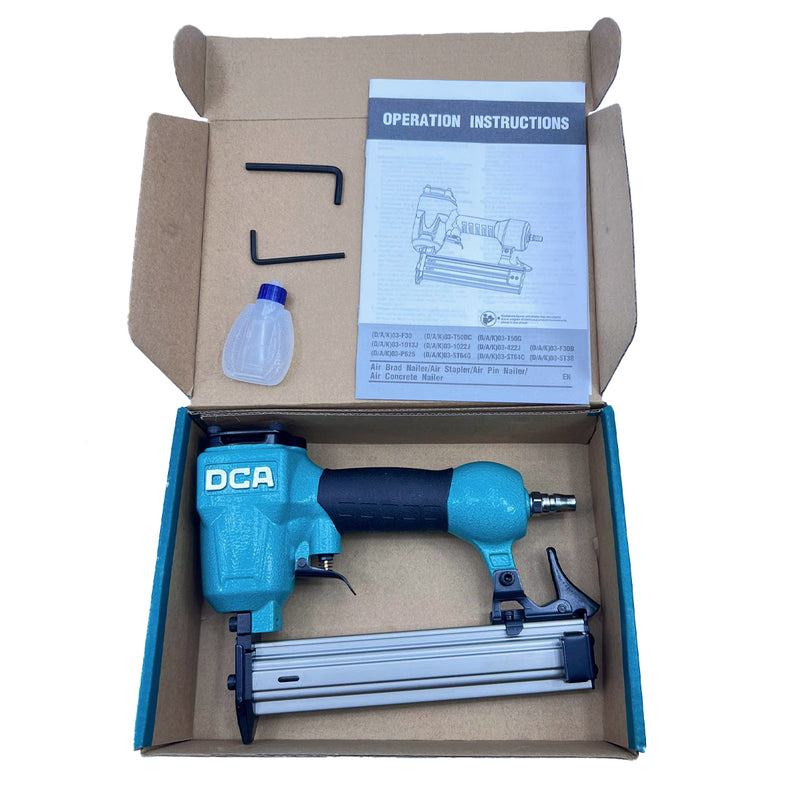 Súng bắn đinh thẳng DCA A03-F30 dùng hơi, đường kính ống khí 8mm