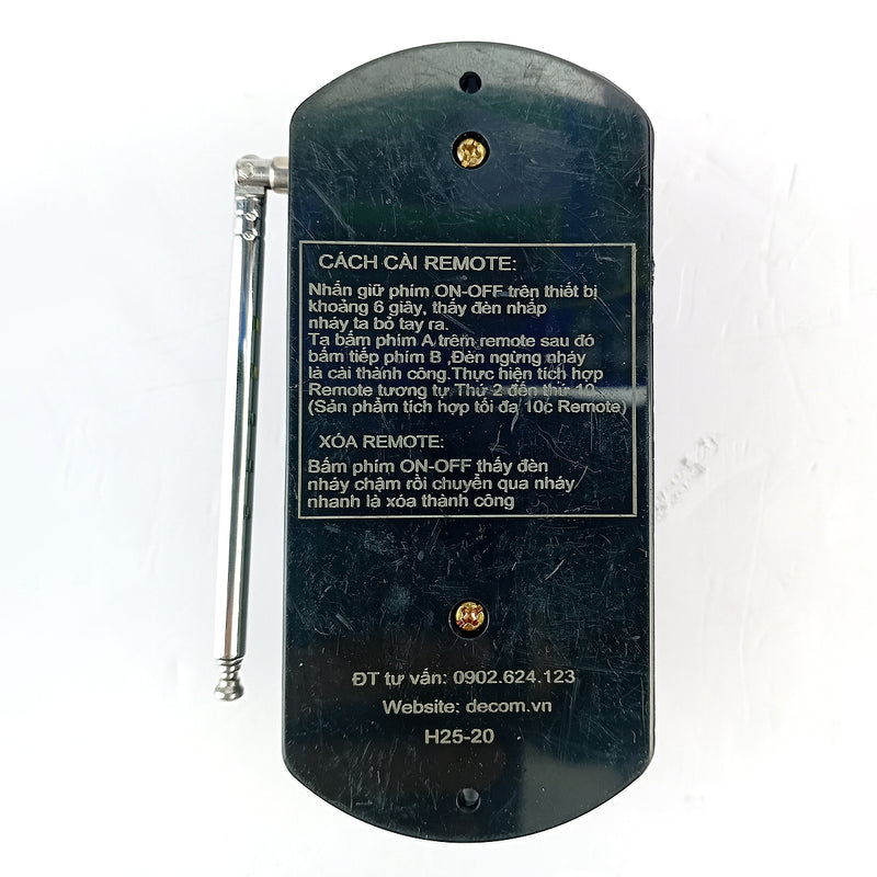 Thiết bị điều khiển từ xa Decom DC-3500W-1000 chuyên dùng cho mô tơ, khoảng cách điều khiển từ 20m - 800m