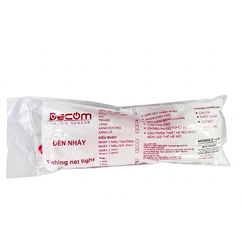 Đèn led chớp hoả tiễn cảnh báo 1 màu thông đụng Decom DC-LED 01