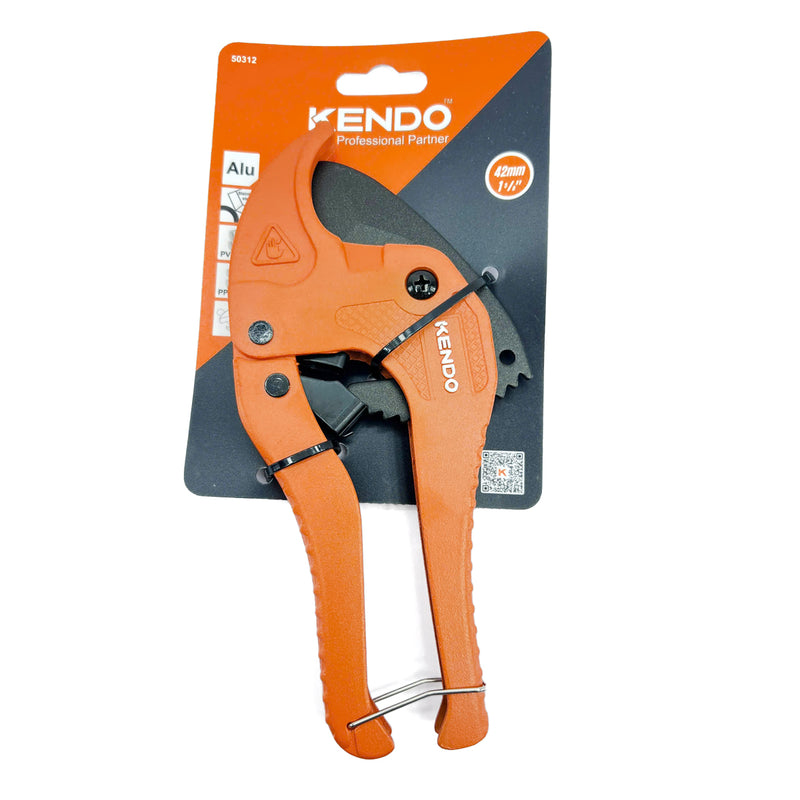 Dao cắt ống nhựa PVC Kendo 50312, cắt ống đến 42mm, lưỡi dao SK5 phủ Teflon, thân bằng nhôm đúc