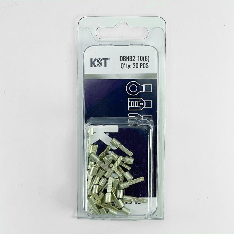 Đầu cos đồng dẹt trần KST DBNB Series, kích cỡ dây từ 0.2mm² - 6.0mm² (26 A.W.G - 10 A.W.G)