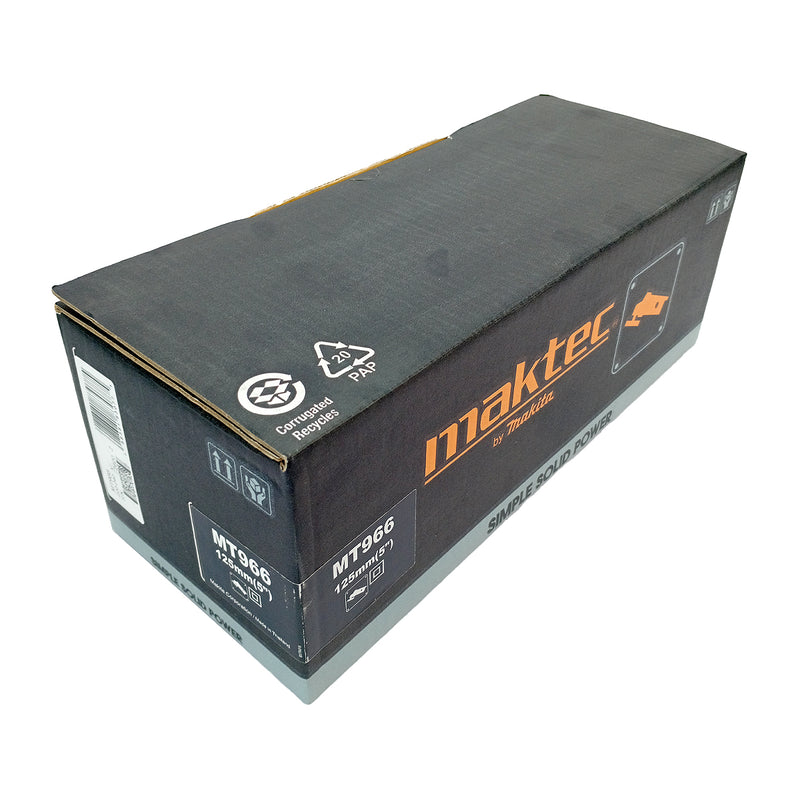 Máy mài góc Makita Maktec MT966 đường kính lưỡi 125mm, công suất 720W, công tắc trượt