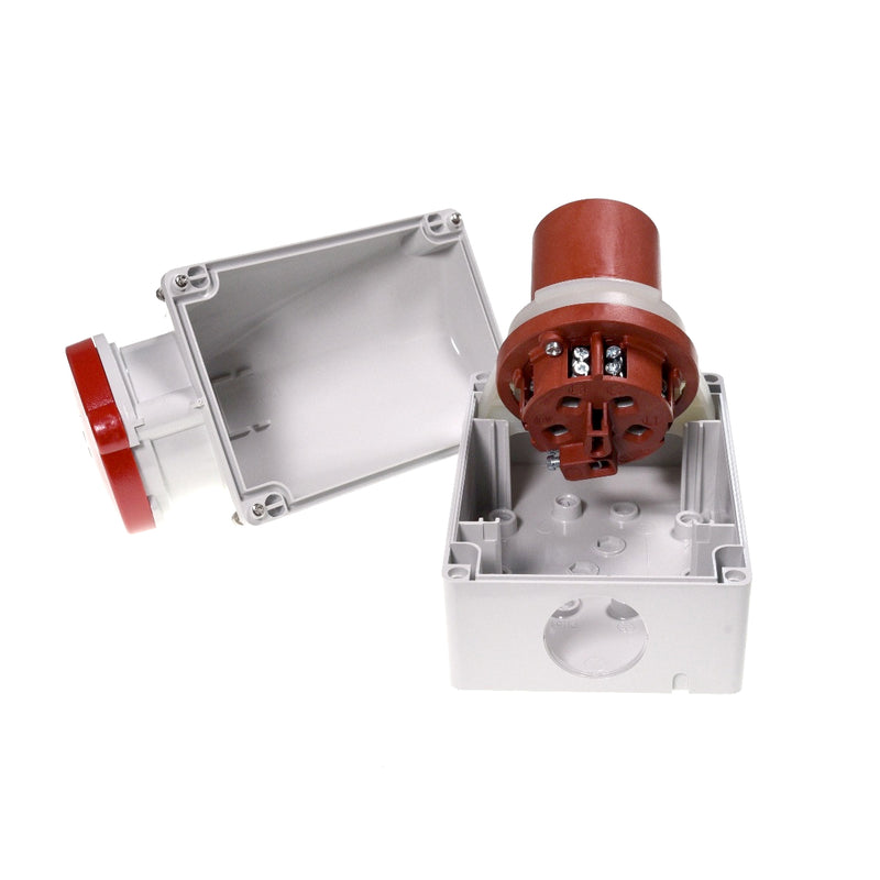 Ổ cắm công nghiệp MENNEKES gắn tường 63A (IP44) – Công nghệ X-CONTACT ghép nối nhanh (3P, 4P, 5P) | Wall mounted receptacle