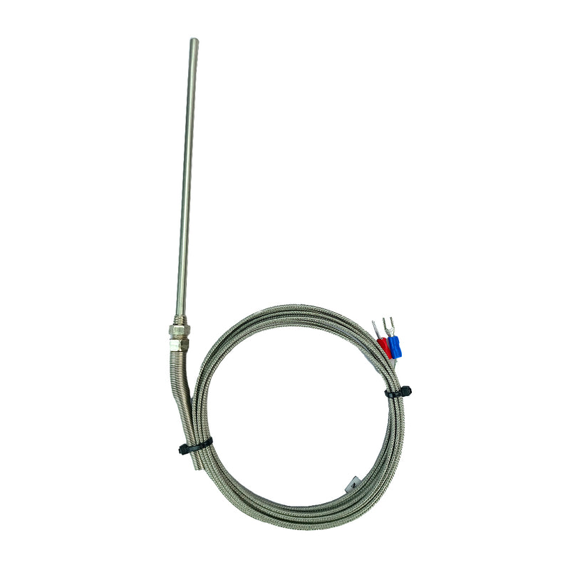 Dây Dò Nhiệt Minjin đầu dò 20mm Ren M6, dải nhiệt -60°C ~ 500°C có bọc Amihang