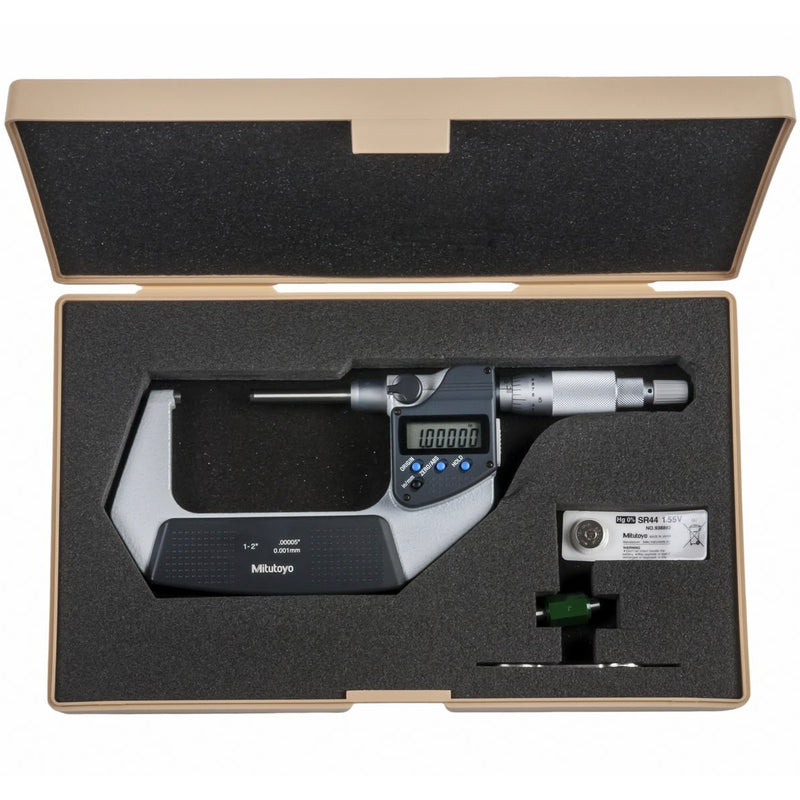 Panme điện tử Mitutoyo Series 406 - Non-rotating Spindle Type Micrometers. Trục đo không xoay, Có cổng SPC xuất dữ liệu