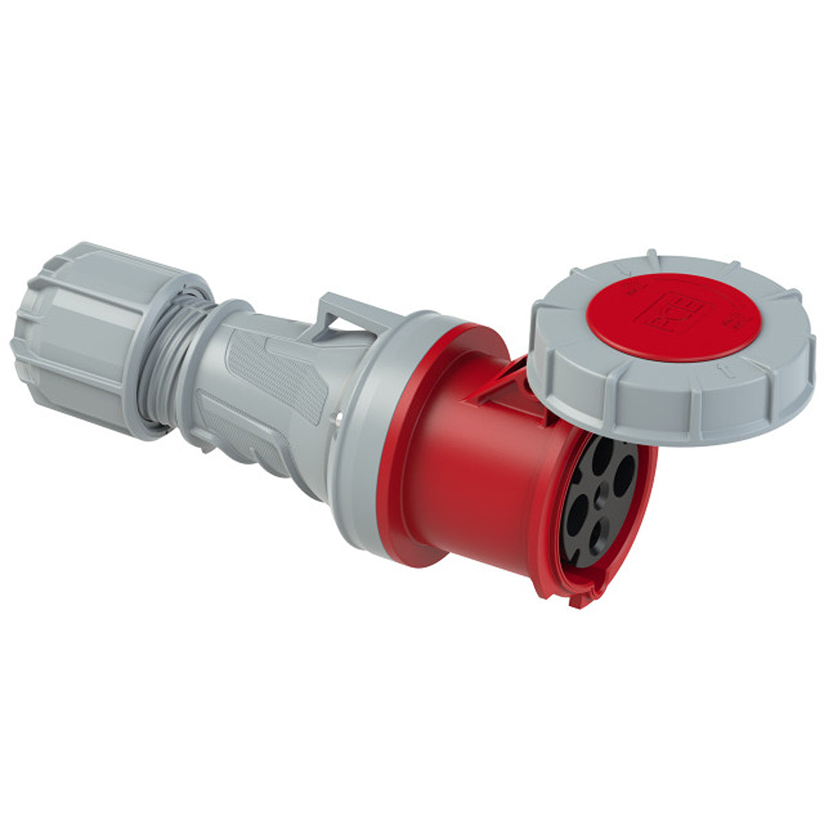 Ổ cắm công nghiệp PCE chịu tải cao từ 63A - 125A, 4 chân (3P+PE), điện áp 400V, đầu cái, kín nước chuẩn IP67
