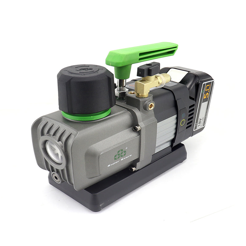 Bơm hút chân không Super Stars ST-2BM 2.5CFM, động cơ 2 cấp, tốc độ hút 70Lít/phút, dùng Pin Lithium 18V