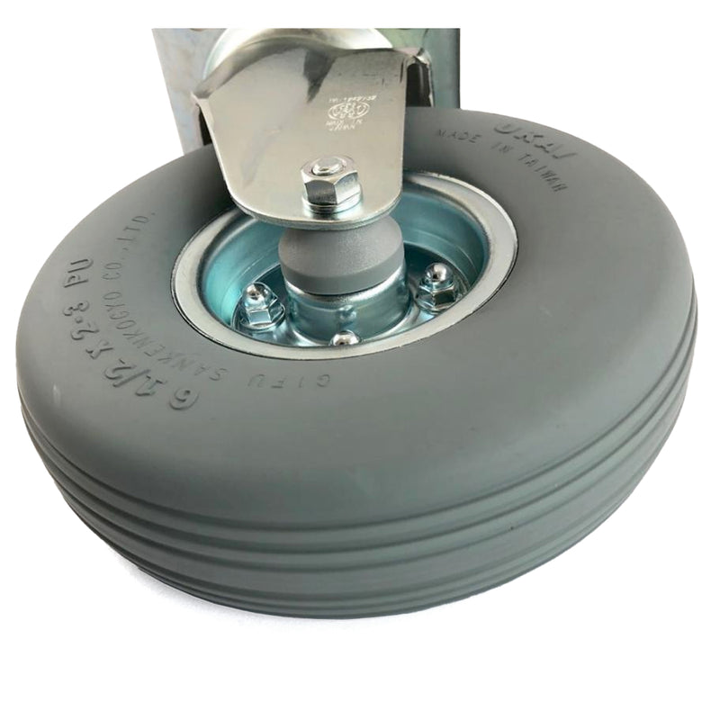 Bánh xe đẩy dùng hơi Ukai HLJ/HFJF-Type có xoay, không khóa bánh, đường kính từ 169mm - 175mm