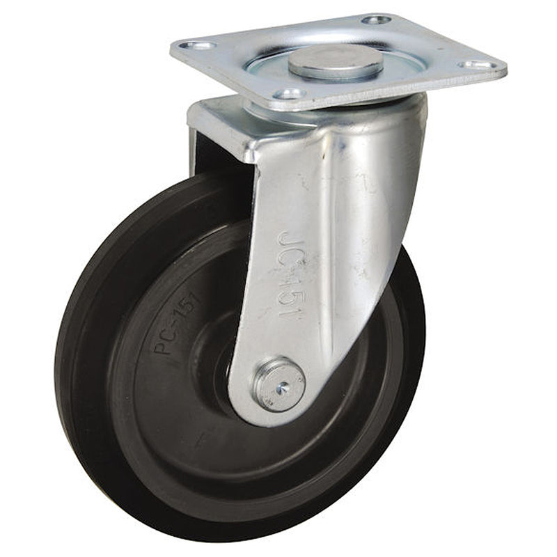 Bánh xe đẩy tiêu âm chuyên dụng Ukai PCJC-Type có xoay, không khóa bánh, đường kính từ 100mm - 150mm