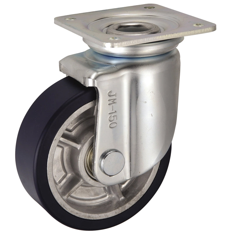 Bánh xe đẩy tải nặng, thân cao Ukai JM-Type có xoay, không khóa bánh, đường kính từ 100mm - 200mm