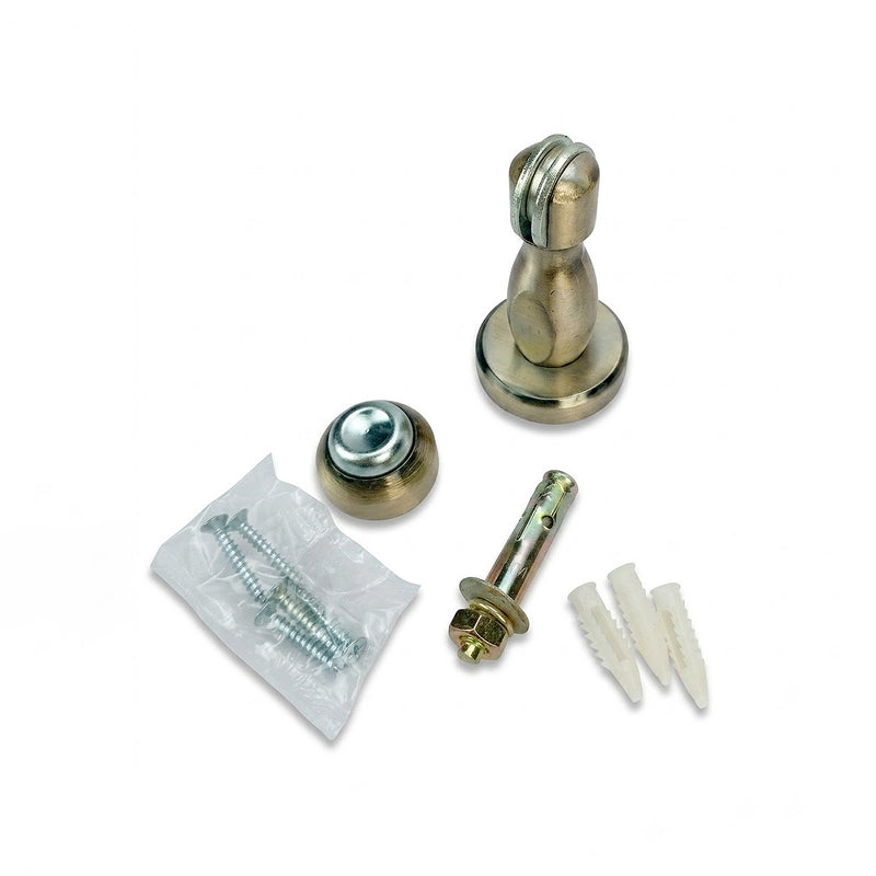 Chốt chặn cửa hít nam châm Việt tiệp 10451, vật liệu bằng hợp kim kẽm Zinc Alloy, mạ đồng cổ điển