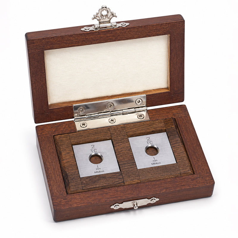 Bộ căn mẫu bảo vệ mài mòn Mitutoyo 2 chi tiết kiểu khối vuông (1 mm) | Square wear block set
