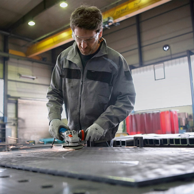 Máy mài góc Bosch GWS 14-125 S công suất 1,400W đường kính lưỡi 125mm, công tắc trượt mã số 06017D0100