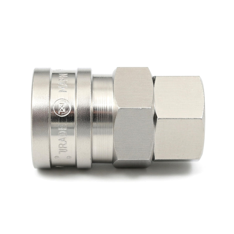 Đầu nối nhanh Hi Cupla Standard SF-Type (Socket) kiểu kết nối ren trong, gioăng chịu nhiệt FKM (Fluoro Rubber)