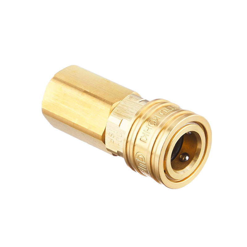 Đầu nối nhanh Compact Cupla SF-Type (Socket) chất liệu đồng và Inox, kiểu kết nối ren trong R 1/8