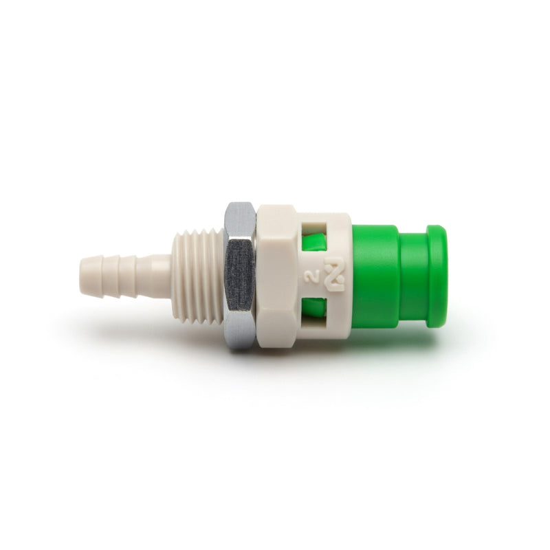 Đầu nối nhanh lắp xuyên bảng Cube Cupla PHB-Type (Plug) chất liệu nhựa Polyoxymethylene, kiêu đuôi gai nối ống mềm