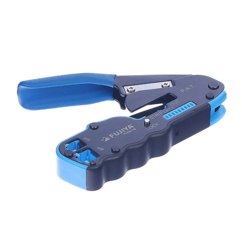 Kìm bấm mạng đa năng Fujiya PP606-140 kích thước 140mm,bấm cosse RJ45/RJ11, cắt và tuốt dây