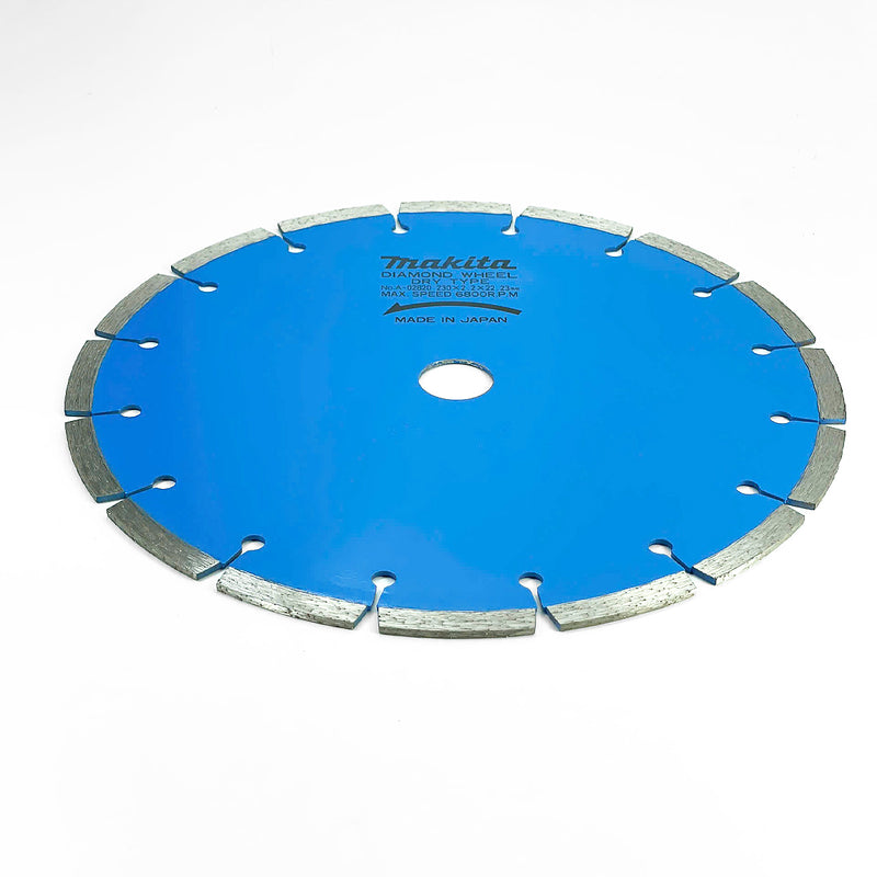 Lưỡi cắt kim cương 230mm kiểu răng phân đoạn Makita dùng cho bê tông, lỗ cốt 22.23mm cắt khô ( Cấp 3 sao )