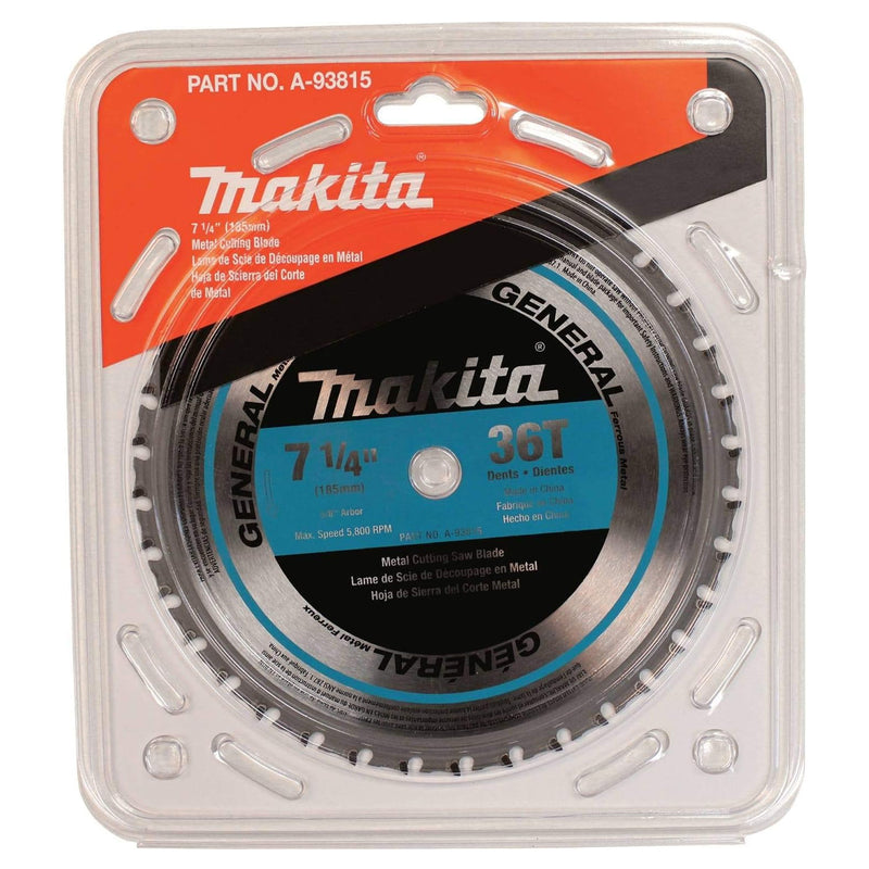 Lưỡi cưa kim loại Cermet Makita A-93815 đường kính 185mm, 36 răng kiểu ATB, lỗ cốt 15.88mm