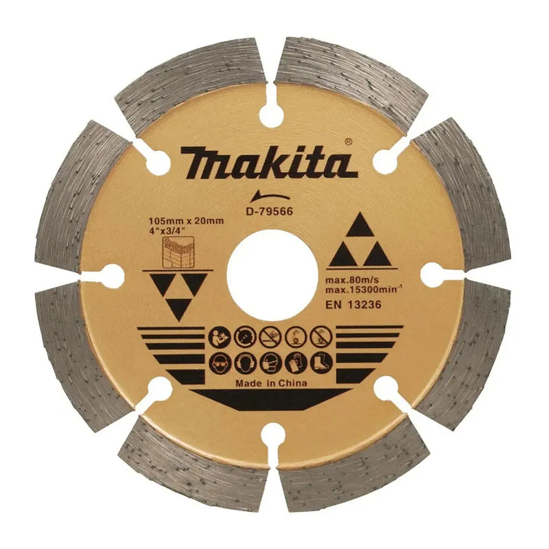 Lưỡi cắt bê tông Makita D-79566 đường kính 105mm, lỗ cốt 20mm