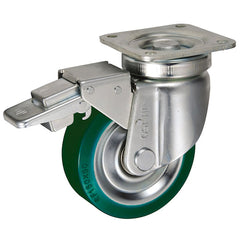 Bánh nhựa PU (Urethane rubber wheel) / Niềng thép, bạc đạn (Steel rim / Bearing)