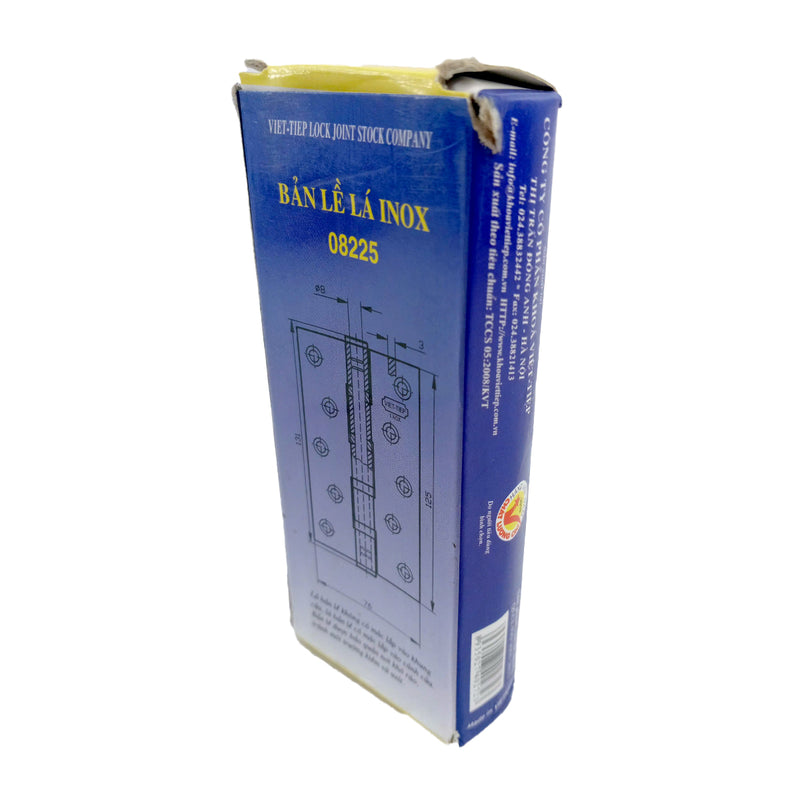 Bản lề lá Việt tiệp vật liệu Inox, dài từ 80mm - 120mm