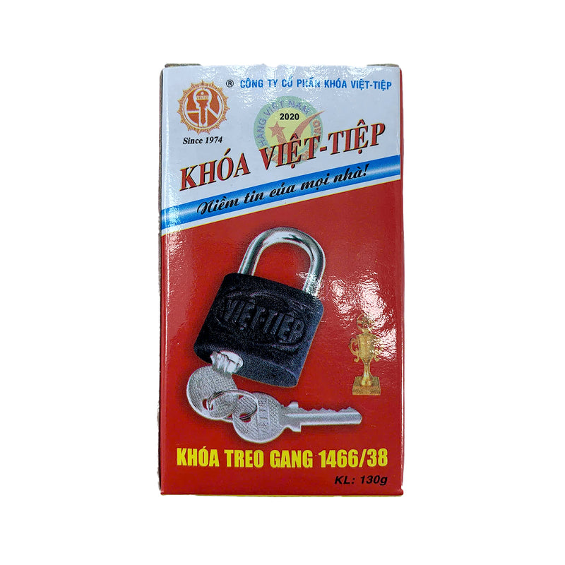 Ổ khóa treo bằng gang Việt Tiệp 1466 (có 3 chìa Khóa dẹp)