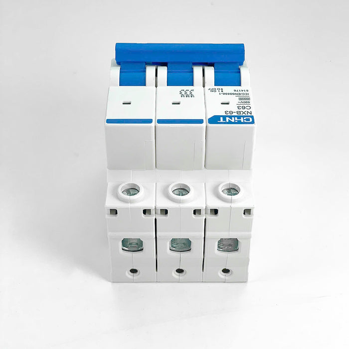Cầu dao tự động loại nhỏ MCB Chint NXB-63 series, tải danh định từ 6A -63A, dòng cắt 6kA. Tiêu chuẩn quốc tế 