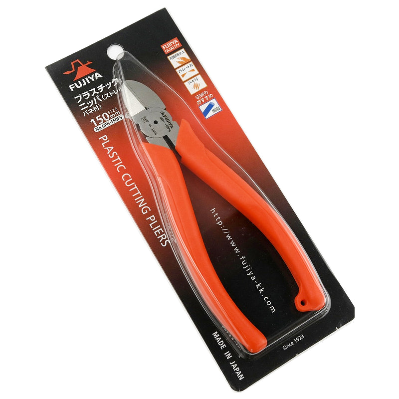 Kìm cắt nhựa, có lò xo trợ lực, lưỡi phẳng (Flush Sharp) Fujiya GPN FS Series kích thước từ 125mm - 150mm