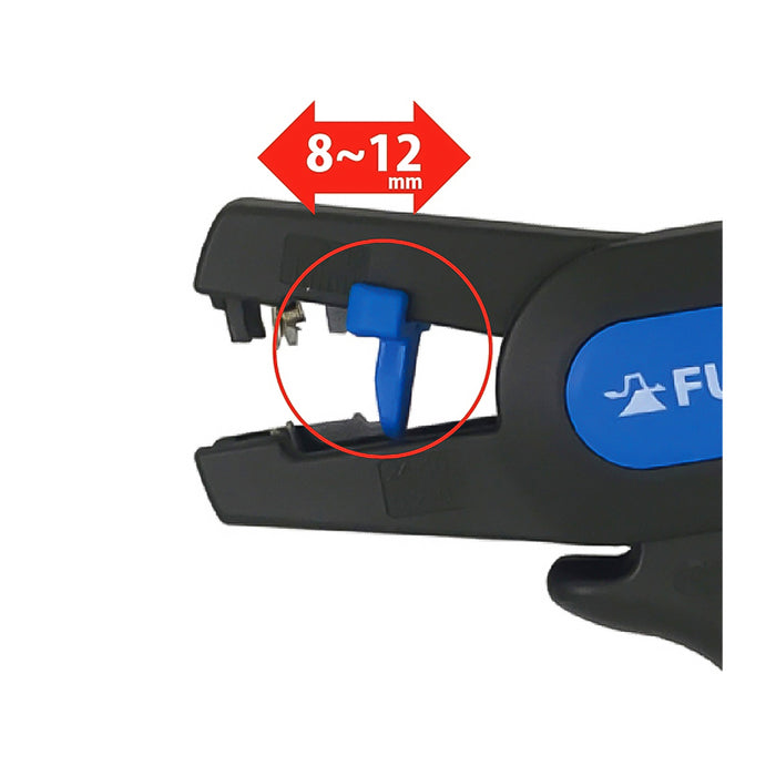 Kìm tuốt dây điện tự động Fujiya PP505-170 kích thước 170mm, khả năng tuốt dây từ 0.2mm² ~ 6.0mm² (10 AWG ~ 24 AWG)