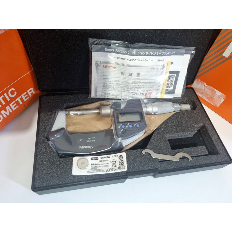 Panme điện tử Mitutoyo Series 406 - Non-rotating Spindle Type Micrometers. Trục đo không xoay, Có cổng SPC xuất dữ liệu