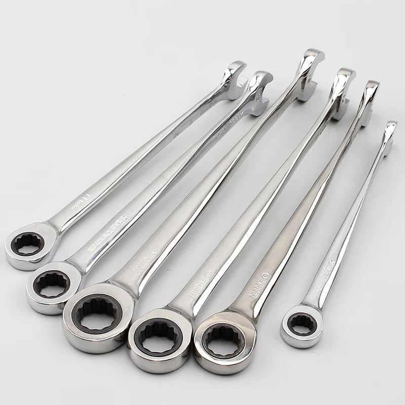 X-beam Combination Ratcheting Wrench from 8mm to 19mm SATA