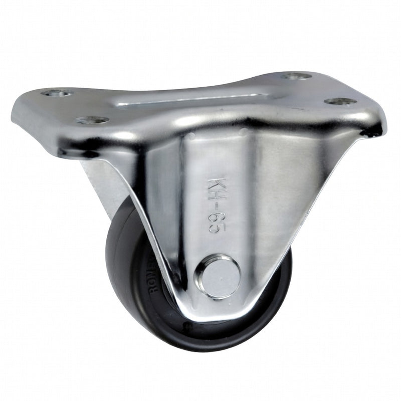 Bánh xe đẩy tải nặng, thân lùn Ukai KH-Type cố định, không khóa bánh, đường kính từ 50mm - 75mm