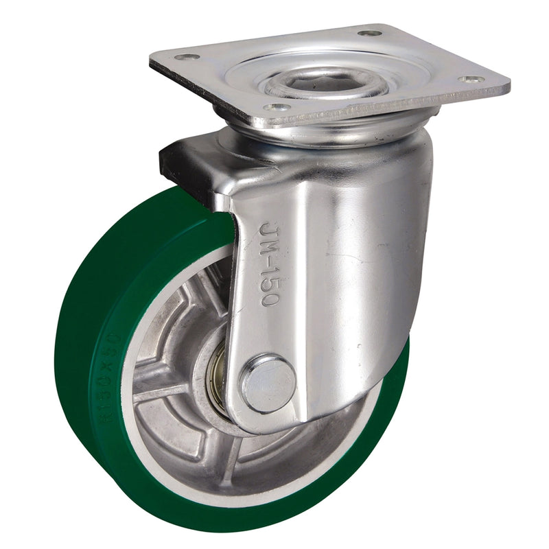 Bánh xe đẩy tải nặng, thân cao Ukai JM-Type có xoay, không khóa bánh, đường kính từ 100mm - 200mm