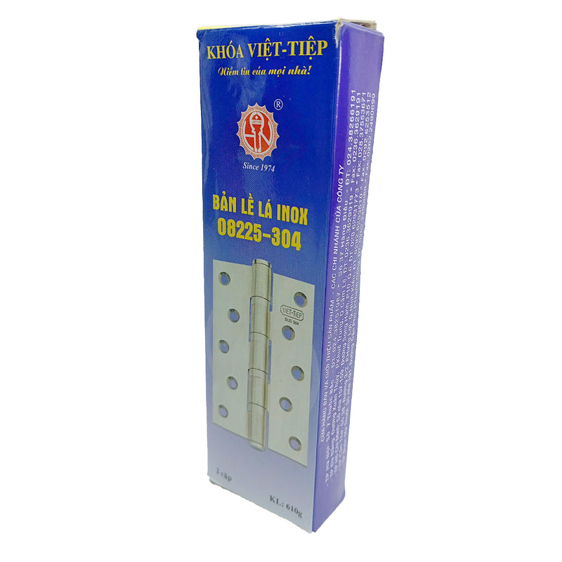 Bản lề lá Việt tiệp vật liệu Inox, dài từ 80mm - 120mm