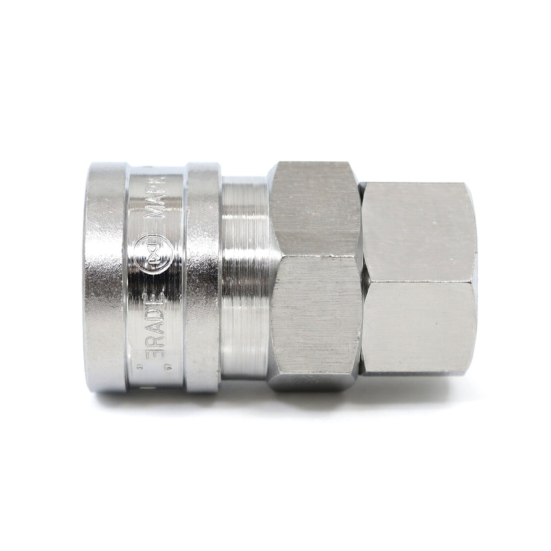 Đầu nối nhanh Hi Cupla Standard SF-Type (Socket) kiểu kết nối ren trong, gioăng chịu nhiệt FKM (Fluoro Rubber)