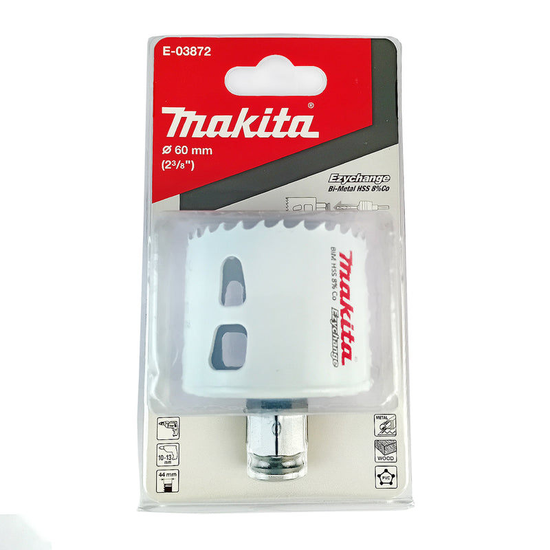 Mũi khoét lỗ Makita chất liệu Bi-Metal HSS-Co 8% dòng Ezychange kích thước từ 16mm-152mm ( cấp 4 sao )