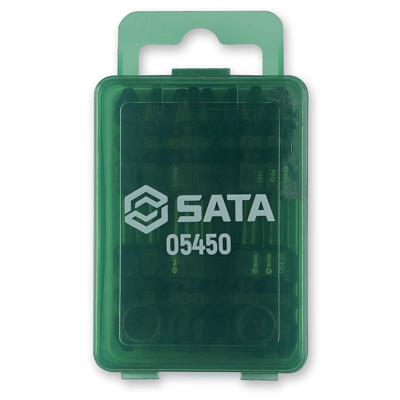 Hộp 10 mũi vít 2 đầu bake SATA 05450 kích thước PH2, chiều dài 65mm, đuôi lục giác 6.35mm (1/4 inch)