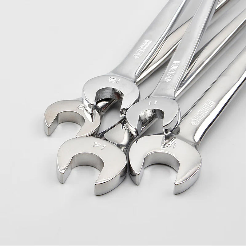 X-beam Combination Ratcheting Wrench from 8mm to 19mm SATA