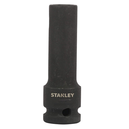 Đầu tuýp thân dài đen va đập cốt 1/2 inch Stanley chất liệu thép hợp kim Cr-Mo chịu lực cao