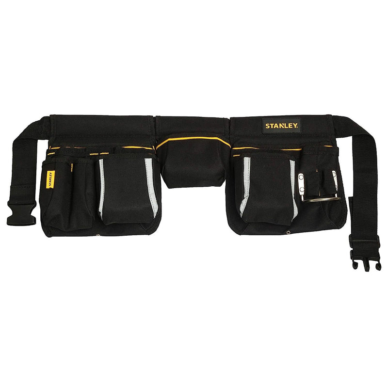 Đai đeo dụng cụ Stanley STST511304 vải Polyester 600D gồm 11 ngăn chứa kèm móc treo búa và thước dây