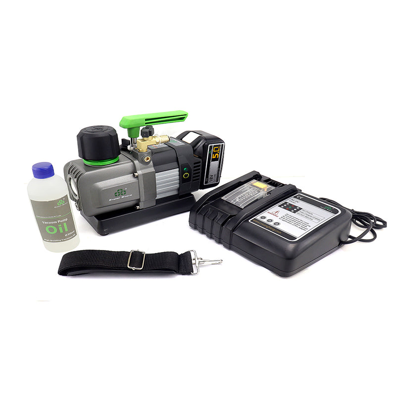 Bơm hút chân không Super Stars ST-2BM 2.5CFM, động cơ 2 cấp, tốc độ hút 70Lít/phút, dùng Pin Lithium 18V