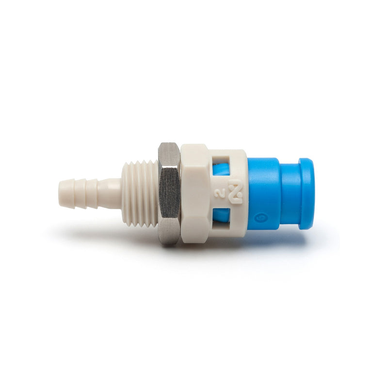 Đầu nối nhanh lắp xuyên bảng Cube Cupla PHB-Type (Plug) chất liệu nhựa Polyoxymethylene, kiêu đuôi gai nối ống mềm