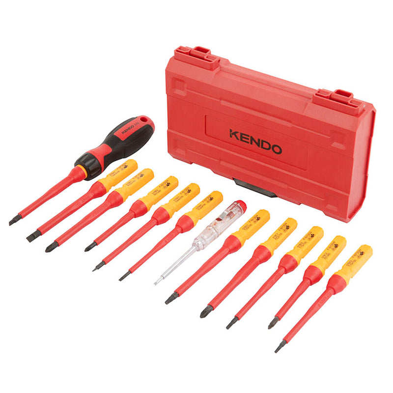 Bộ tua vít cách điện 1000V 13 chi tiết Kendo 20485