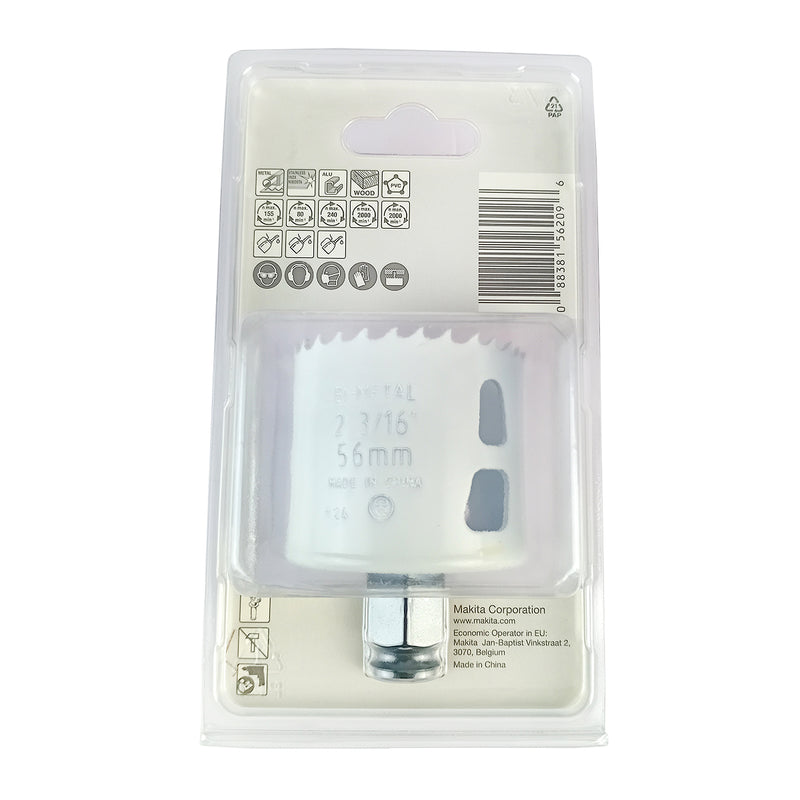 Mũi khoét lỗ Makita chất liệu Bi-Metal HSS-Co 8% dòng Ezychange kích thước từ 16mm-152mm ( cấp 4 sao )