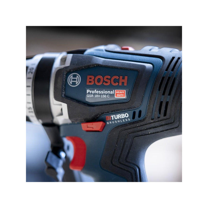 Máy khoan dùng Pin 18V Bosch GSR 18V-150 C Professional, đầu kẹp 13mm, mã số 06019J50L0 (Chỉ có thân máy, không kèm Pin và sạc)