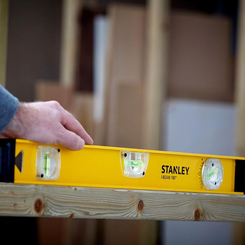 Thước thủy I-Beam 180° Stanley chiều dài từ 400mm - 1000mm