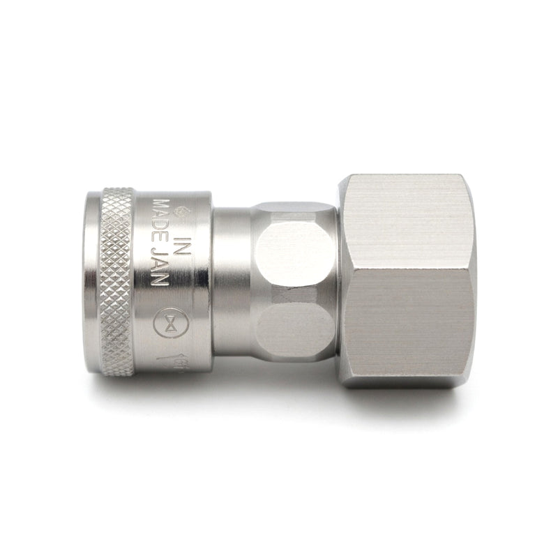 Đầu nối nhanh Hi Cupla Standard SF-Type (Socket) kiểu kết nối ren trong, gioăng chịu nhiệt FKM (Fluoro Rubber)
